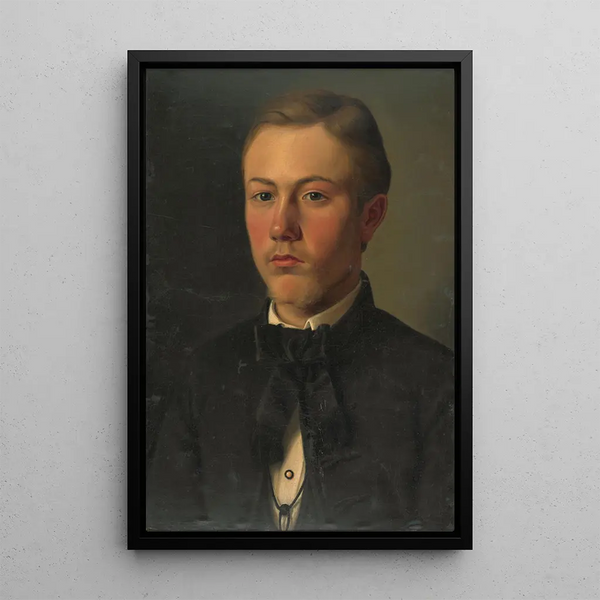 Portrait von Gejza Benczúr - Gyula Benczúr — gerahmtes Bild an der Wand