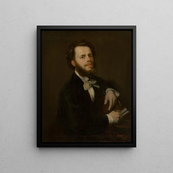 Gyula Stetka - Portrait of a Young Man with Beard.webp