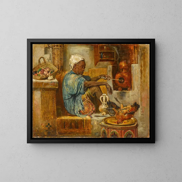 Der Händler - Gyula Tornai — gerahmtes Bild an der Wand