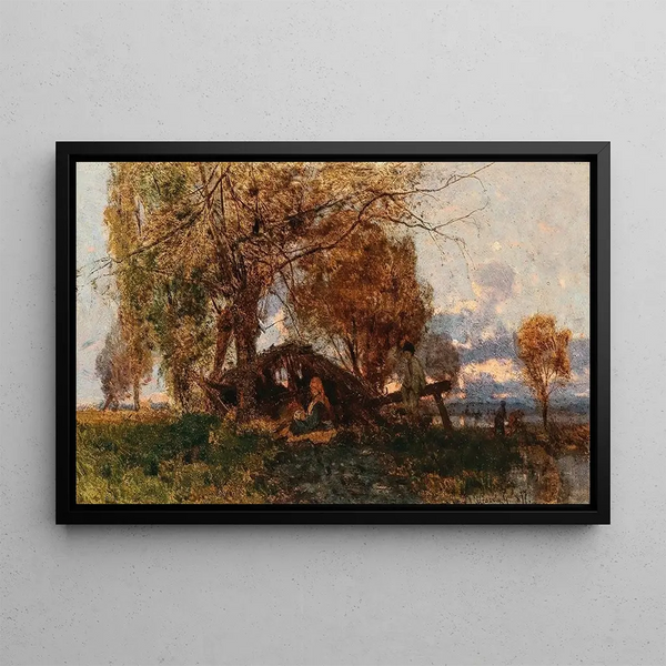 Gza Mszly - A Vast Landscape in the Evening Light.webp