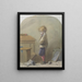 L'ombre sur le mur - Hablot Knight Browne — gerahmtes Bild an der Wand