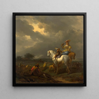 Halte de la chasse au faucon - Nicolaes Berchem