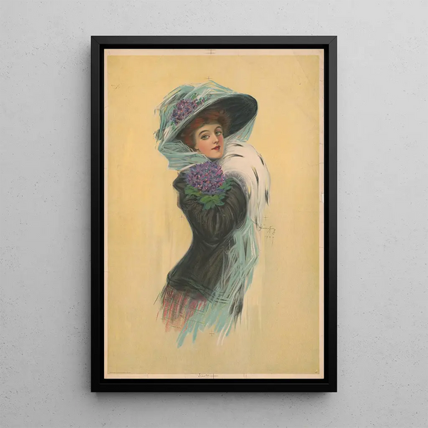 Violett - Hamilton King — gerahmtes Bild an der Wand
