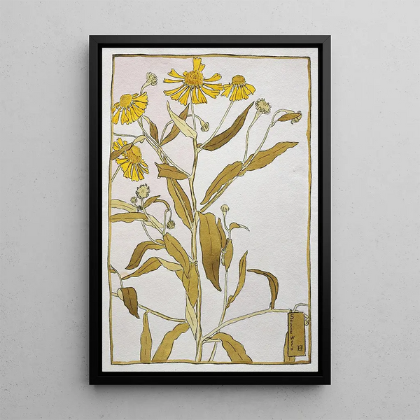 Niesende Pflanze - Hannah Borger Overbeck — gerahmtes Bild an der Wand