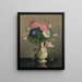 Vase de gloires du matin - Hannah Brown Skeele — gerahmtes Bild an der Wand