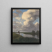 Bateau de tourbe sur la Hamme - Hans am Ende — gerahmtes Bild an der Wand