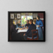 Berg bei Vver Hans Nielsen Abbedns - Hans Andersen Brendekilde — gerahmtes Bild an der Wand