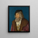 Portrait eines Mannes - Hans Baldung — gerahmtes Bild an der Wand