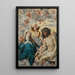 L'Homme de douleurs pleuré par Marie et les anges - Hans Baldung — gerahmtes Bild an der Wand