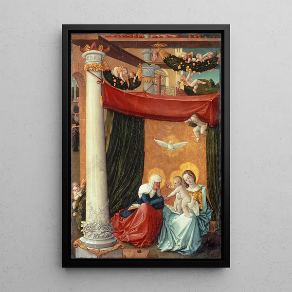 Jungfrau mit Kind und Anna - Hans Baldung — gerahmtes Bild an der Wand
