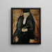 Portrait von Katharina Aeder, Ehefrau von M. Hornlocher - Hans Bock der Ältere — gerahmtes Bild an der Wand