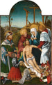 Die Klage Christi mit Sankt Sigismund und einem knienden Spender - Hans Burgkmair der Ältere — Ansicht des Kunstwerks