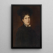 Portrait einer Frau mit Hut - Hans Canon — gerahmtes Bild an der Wand