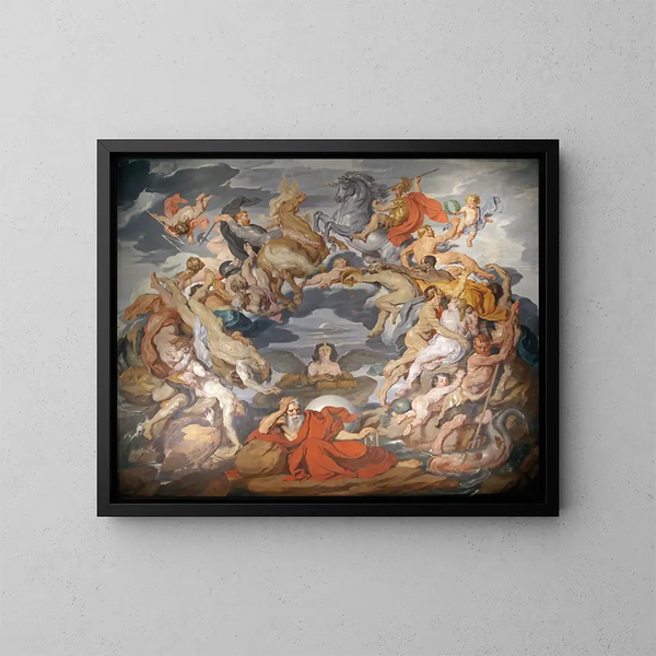Cercle de la vie - Hans Canon — gerahmtes Bild an der Wand