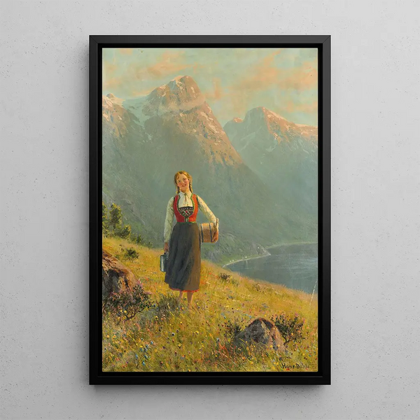 Hans Dahl - Young Girl By A Fjord.webp