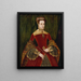 Portrait de Mary Fitzalan, duchesse de Norfolk - Hans Eworth — gerahmtes Bild an der Wand