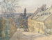 Ansicht der Diesterweggasse und der Saint-Roch-Kapelle in Penzing - Hans Götzinger — Ansicht des Kunstwerks