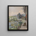 Garten des Landhauses - Hans Götzinger — gerahmtes Bild an der Wand
