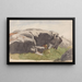 Falaise - Hans Gude — gerahmtes Bild an der Wand