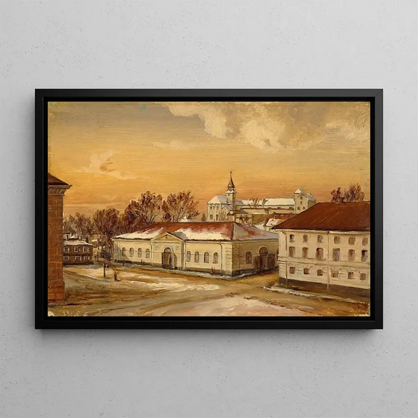 Hans Gude - The Riding School at Akershus Castle.webp