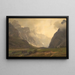 Die Trollspitzen in Romsdalen, der Fuß von Romsdalshorn rechts - Hans Gude — gerahmtes Bild an der Wand