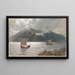 Navires Vikings - Hans Gude — gerahmtes Bild an der Wand