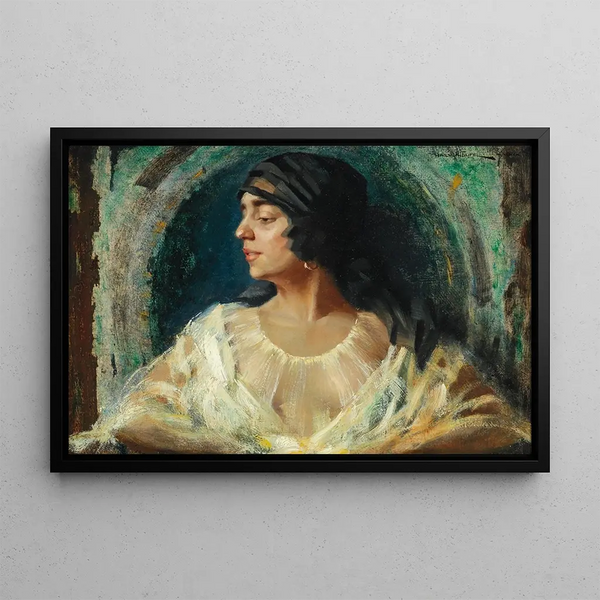 Salamah - Hans Hassenteufel — gerahmtes Bild an der Wand