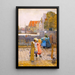 Ein Ecke von Amsterdam - Hans Herrmann — gerahmtes Bild an der Wand