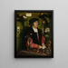 Der Händler Georg Giese - Hans Holbein der Ältere — gerahmtes Bild an der Wand