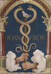 Emblem des Buchdruckers von Basel Johann Froben - Hans Holbein der Jüngere — Ansicht des Kunstwerks