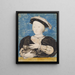 Portrait eines Jungen mit einem Marmoset - Hans Holbein der Jüngere — gerahmtes Bild an der Wand