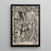 Glasfenster mit der Kreuztragung Christi - Hans Holbein der Jüngere — gerahmtes Bild an der Wand
