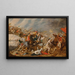 Die Schlacht der Amazonen - Hans Jordaens III — gerahmtes Bild an der Wand