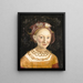 Prinzessin Emilie von Sachsen - Hans Krell — gerahmtes Bild an der Wand