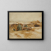 Schutzgraben - Hans Larwin — gerahmtes Bild an der Wand