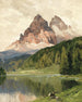 Lac de Misurina avec les Trois Pics de Lavaredo - Hans Maurus — Ansicht des Kunstwerks