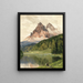 Lac de Misurina avec les Trois Pics de Lavaredo - Hans Maurus — gerahmtes Bild an der Wand
