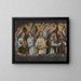 Engel Musiker - Hans Memling — gerahmtes Bild an der Wand
