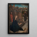 L'Adoration der Heiligen - Hans Memling — gerahmtes Bild an der Wand