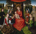 Jungfrau und Kind mit Heilige Katharina von Alexandrien und Heilige Barbara - Hans Memling — Ansicht des Kunstwerks