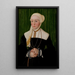 Portrait einer Dame - Hans Mielich — gerahmtes Bild an der Wand