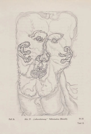 Hans Prinzhorn - Lufterscheinung Halluzination Bleistift.webp