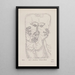 Apparition aérienne Hallucination Crayon - Hans Prinzhorn — gerahmtes Bild an der Wand
