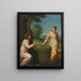 Der Christus und die Frau am Brunnen - Hans Rottenhammer — gerahmtes Bild an der Wand