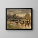 L'artillerie de Neuchâtel en marche de Thun à Fribourg - Hans Sandreuter — gerahmtes Bild an der Wand