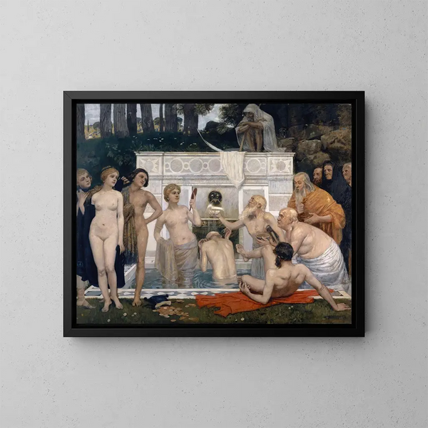La Fontaine de jouvence - Hans Sandreuter — gerahmtes Bild an der Wand