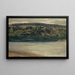 Der Rhein bei Stein, Rheinseite bei Dämmerung - Hans Sandreuter — gerahmtes Bild an der Wand