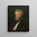 Mihály von Munkácsy, ursprünglich gemalt von Michael Lieb - Hans Temple — gerahmtes Bild an der Wand
