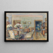Innenraum Wohnzimmer - Hans Temple — gerahmtes Bild an der Wand