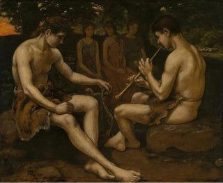 Apollon und Marsyas - Hans Thoma — Ansicht des Kunstwerks